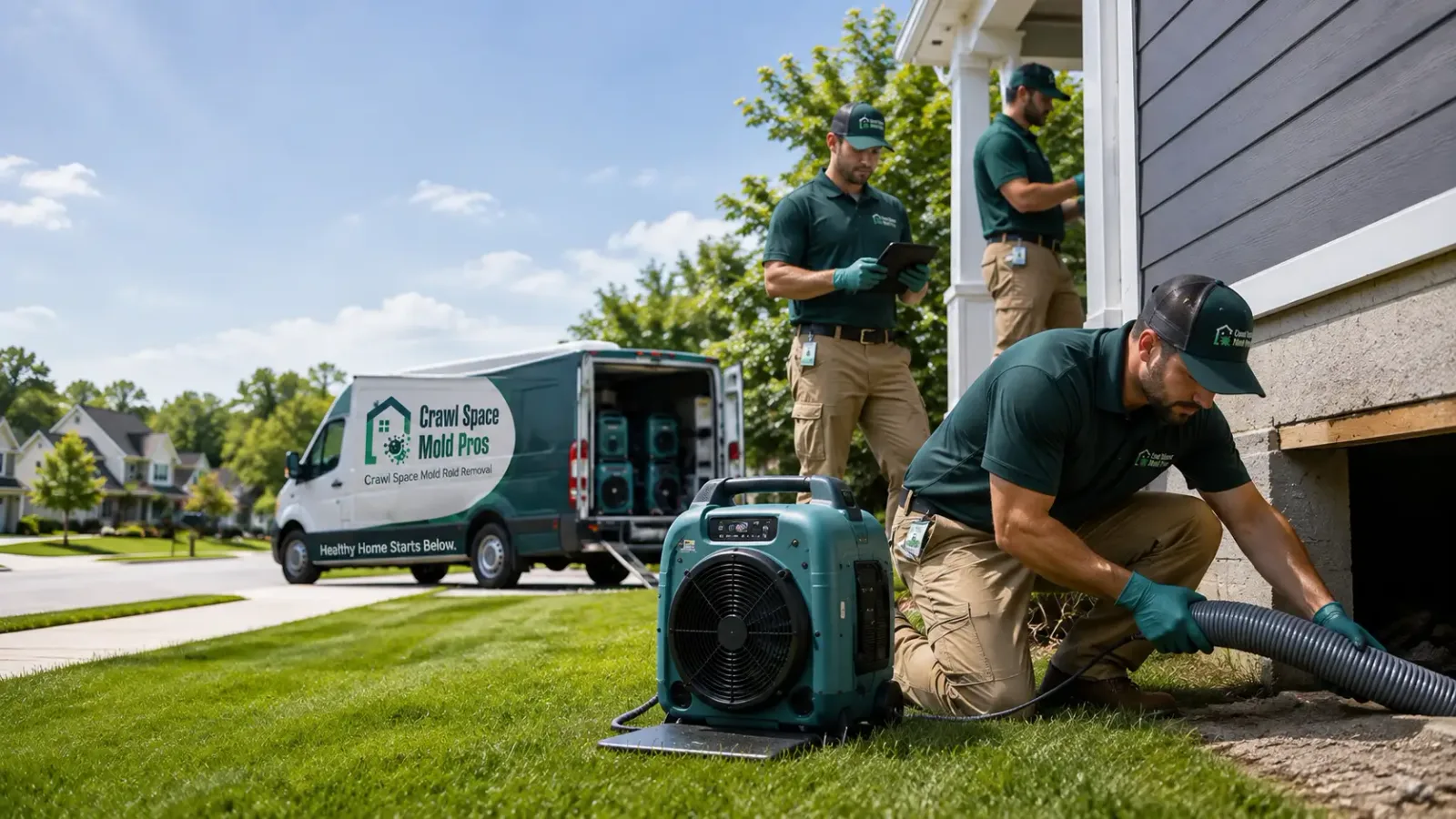 Crawl Space Mold Removal in Versailles, IL